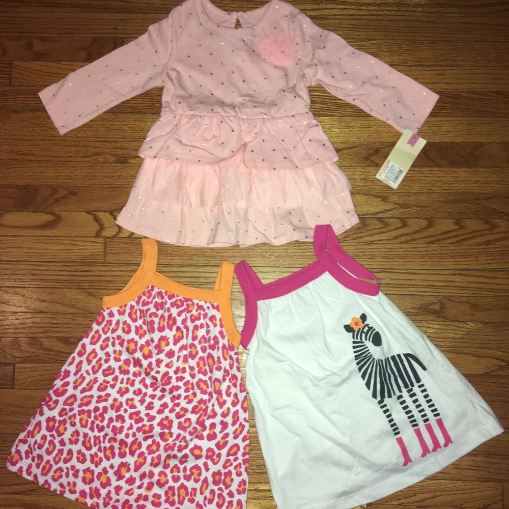 Lot of Baby Girl Dresses, Baby Girl Lot of Dresses, Baby Sleeveless Dress